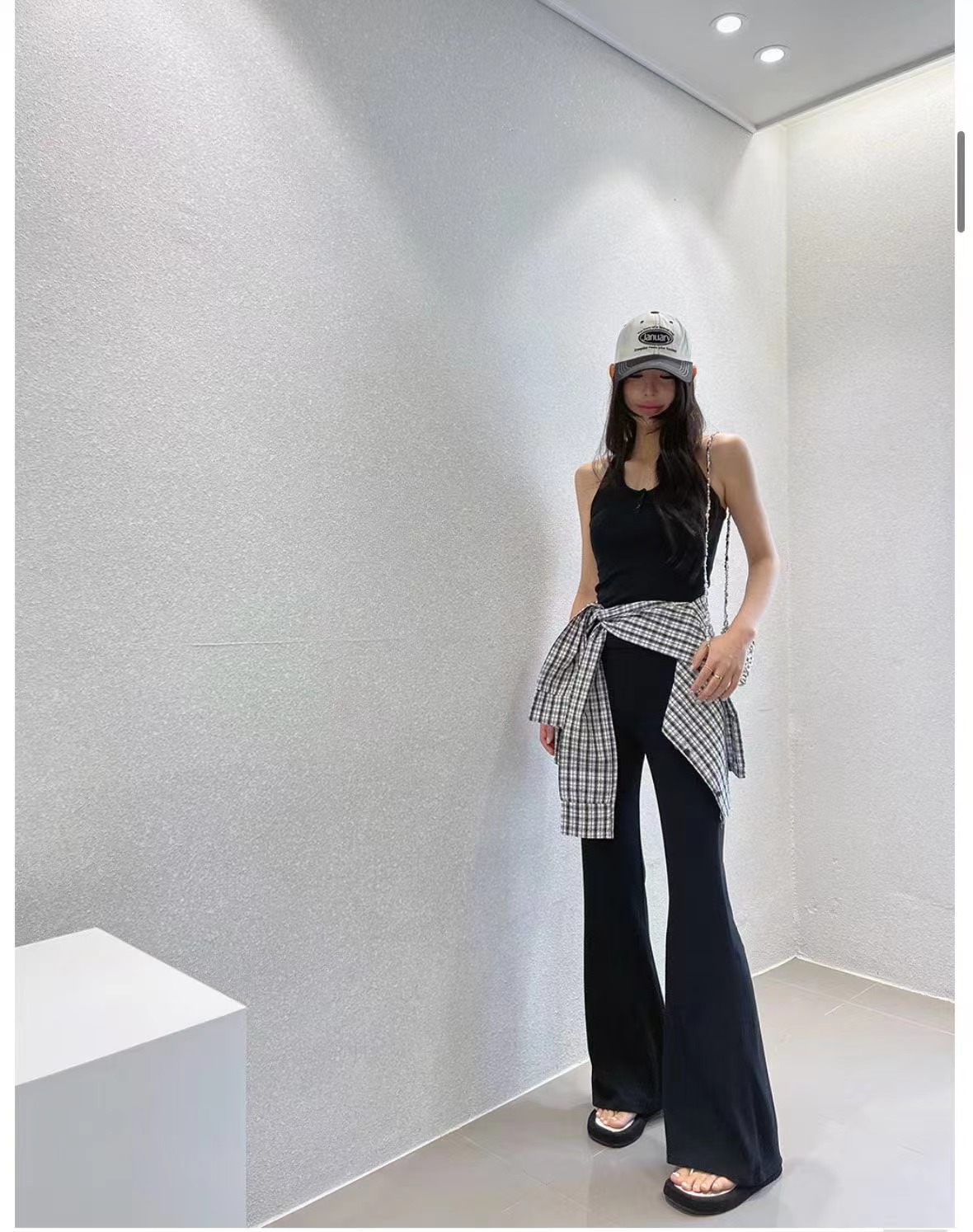 BLACK LINE韓國直郵女士新品時尚休閑熱賣26夏季套裝三件套BLACK LINE套裝