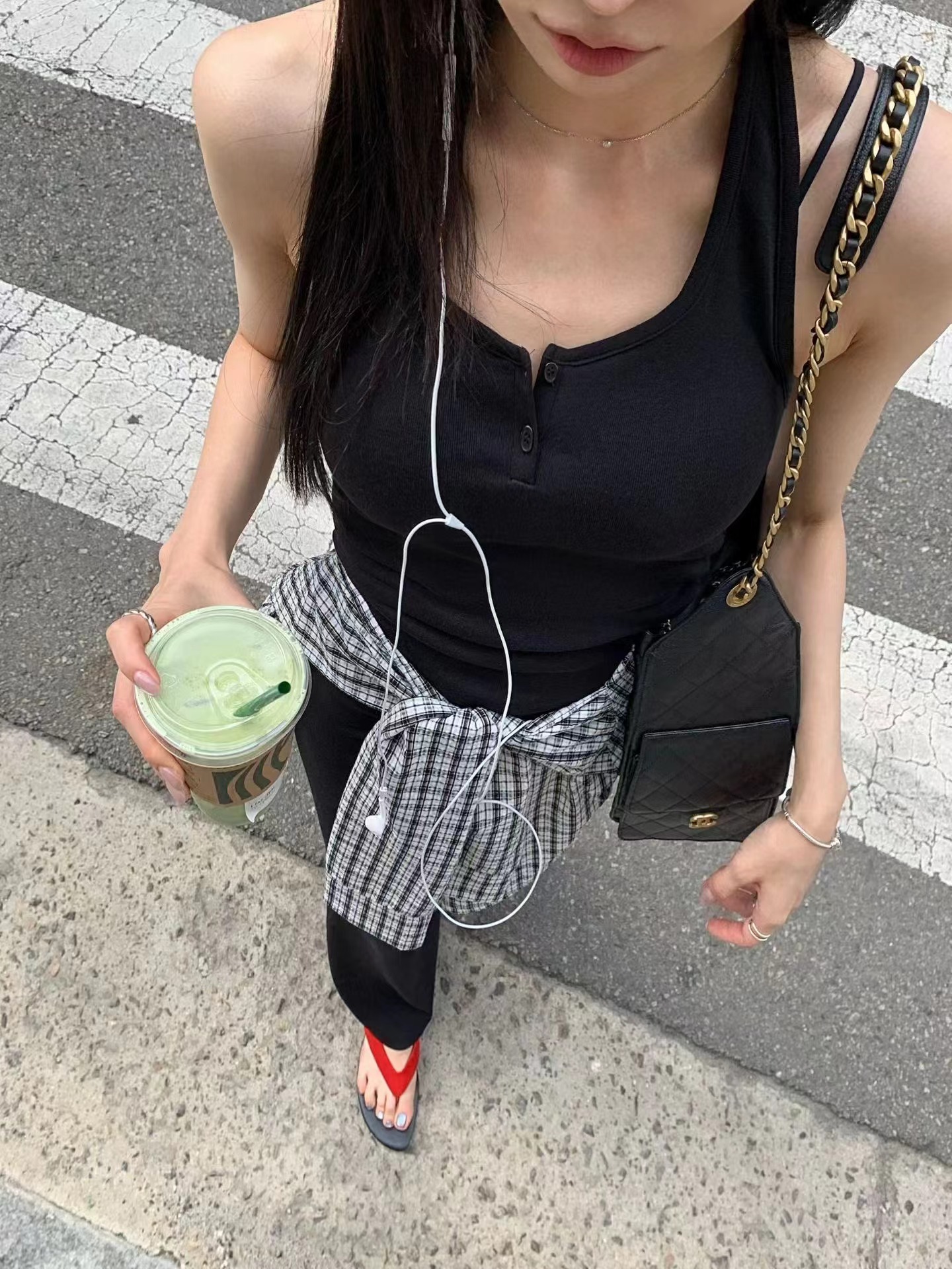 BLACK LINE韓國直郵女士新品時尚休閑熱賣26夏季套裝三件套BLACK LINE套裝