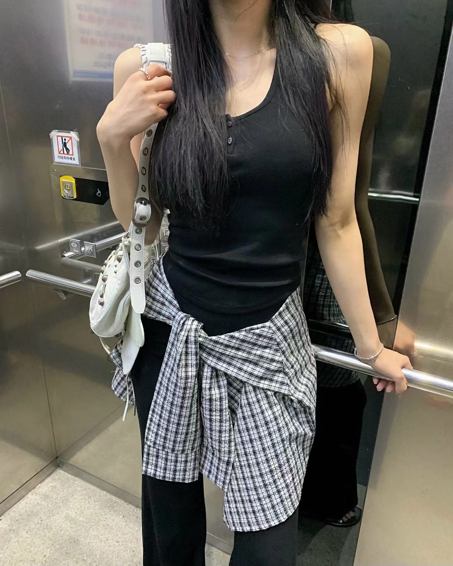 BLACK LINE韓國直郵女士新品時尚休閑熱賣26夏季套裝三件套BLACK LINE套裝