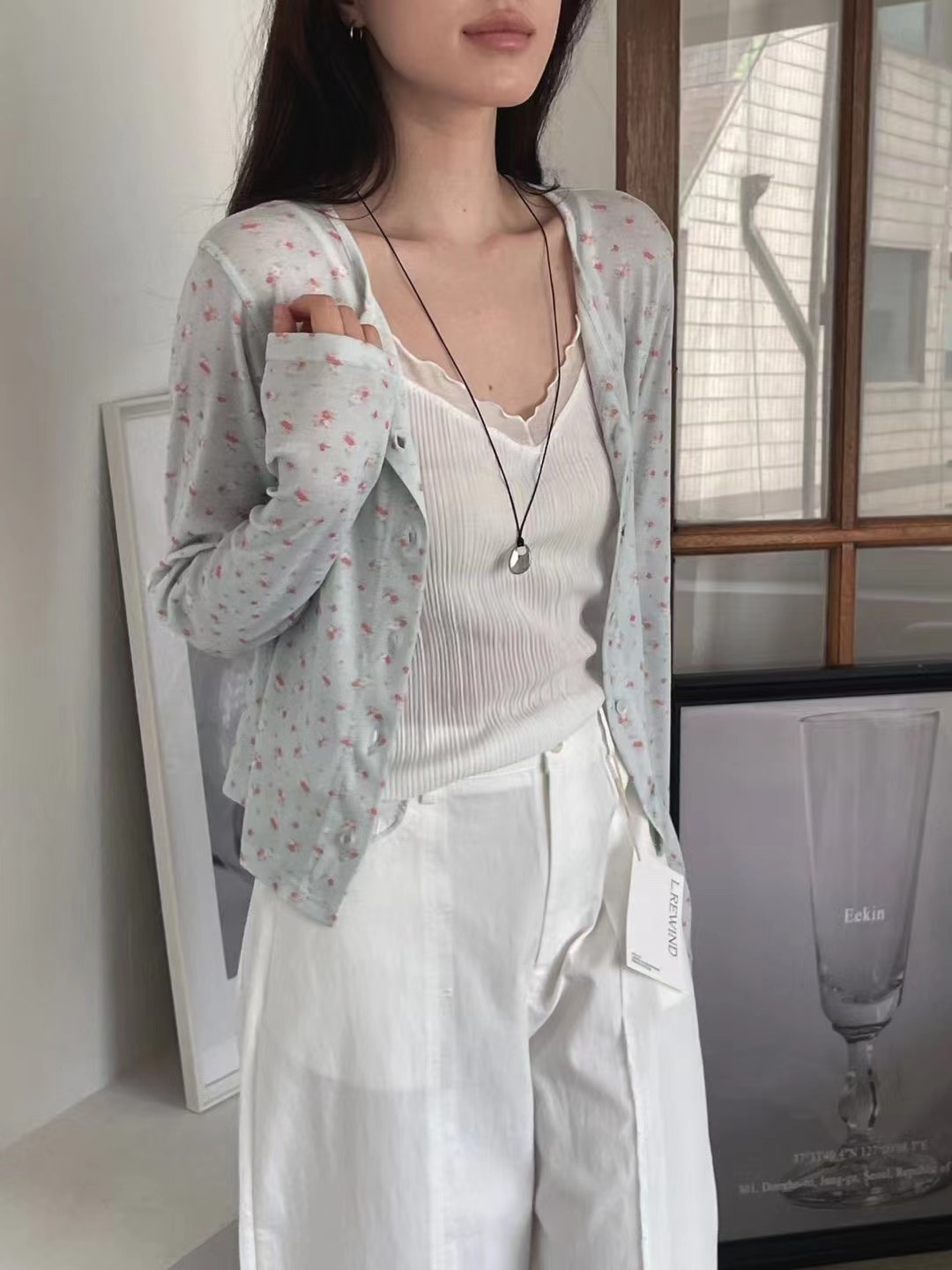 L.REWIND東大門實拍韓國女裝新款26夏季推薦熱賣長袖T恤L.REWIND長袖T恤