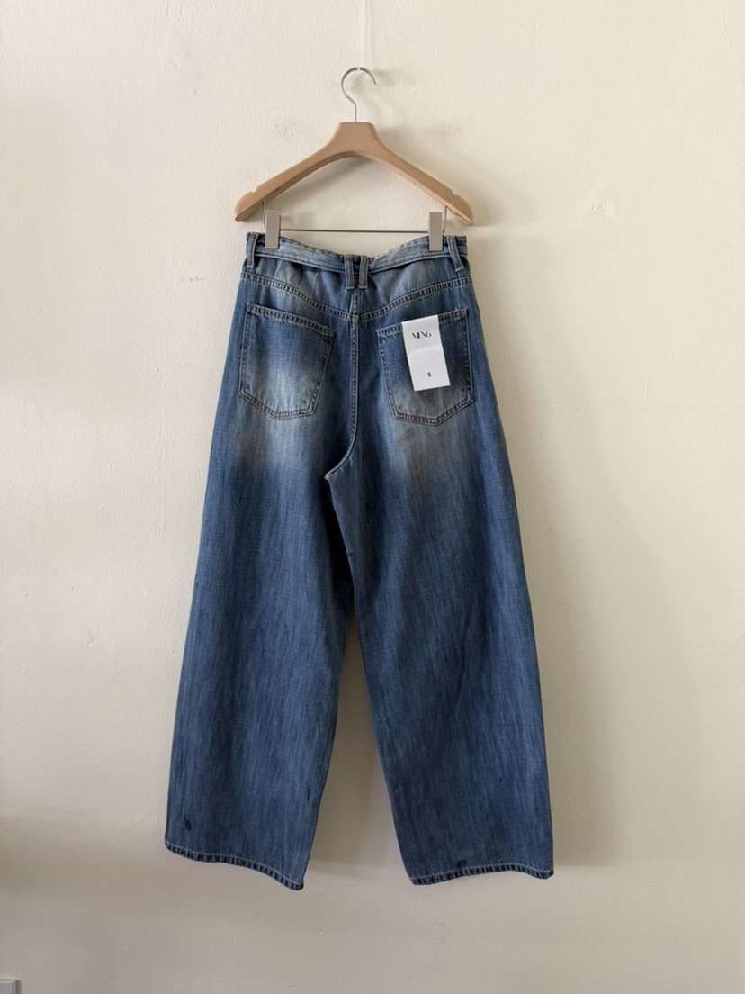 MENG韓國代購女士新款休閑時尚熱賣推薦26夏季人氣牛仔褲MENG牛仔褲