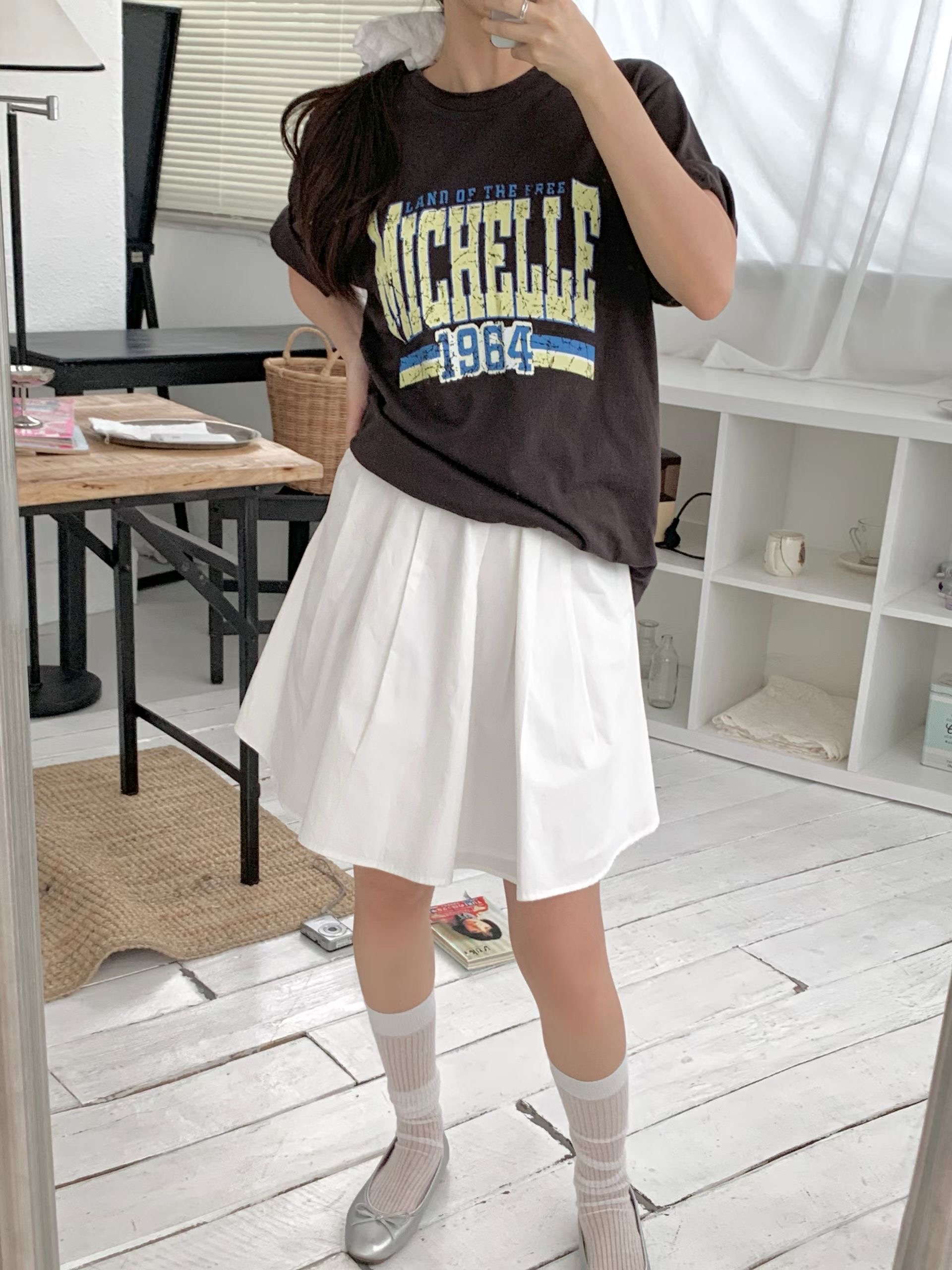 FIRST MOON韓國直郵實拍女士新款26夏季熱賣時尚推薦T恤FIRST MOONT恤