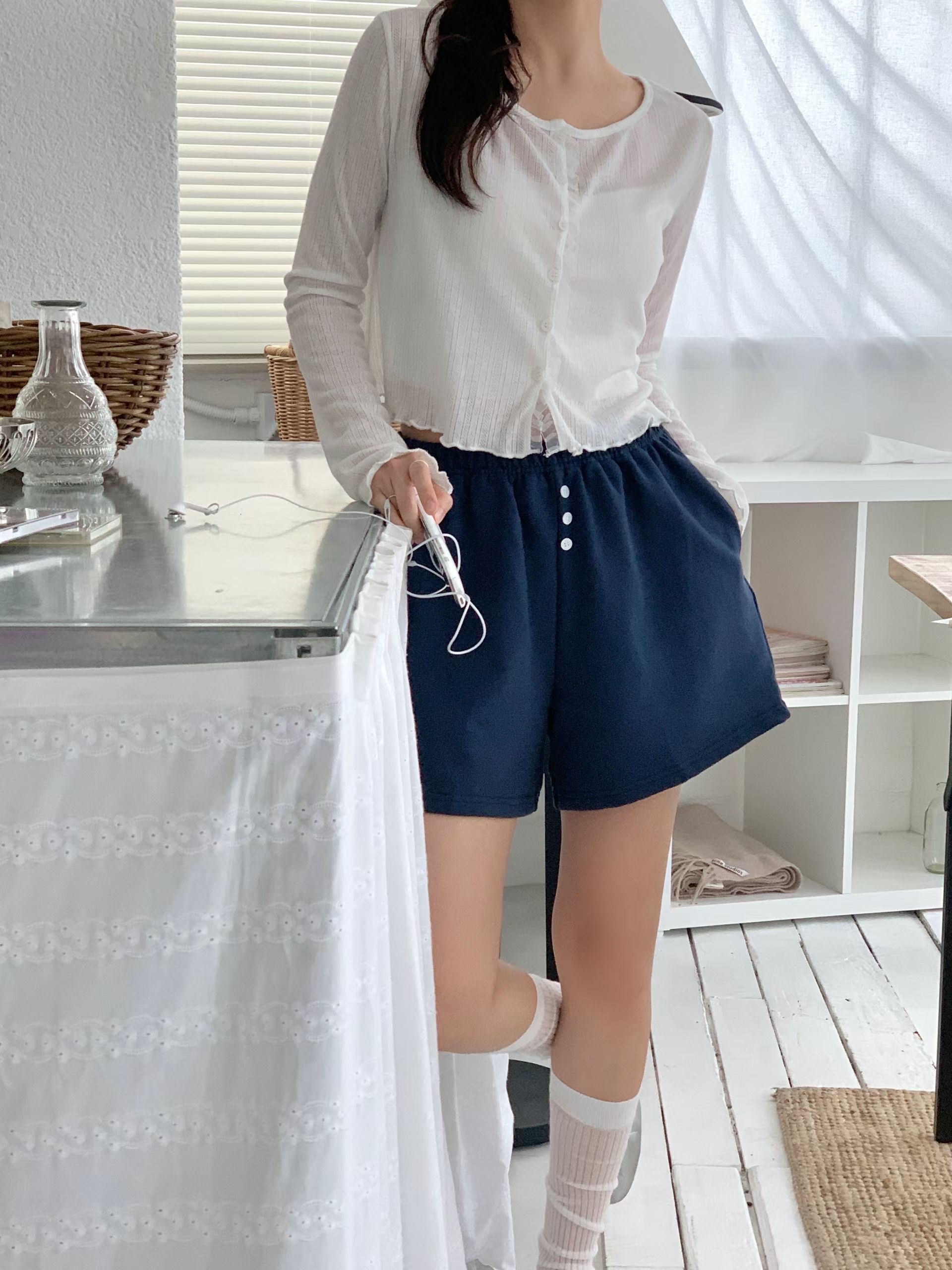 FIRST MOON韓國直郵實拍女裝新品休閑推薦時尚26夏季短褲FIRST MOON短褲