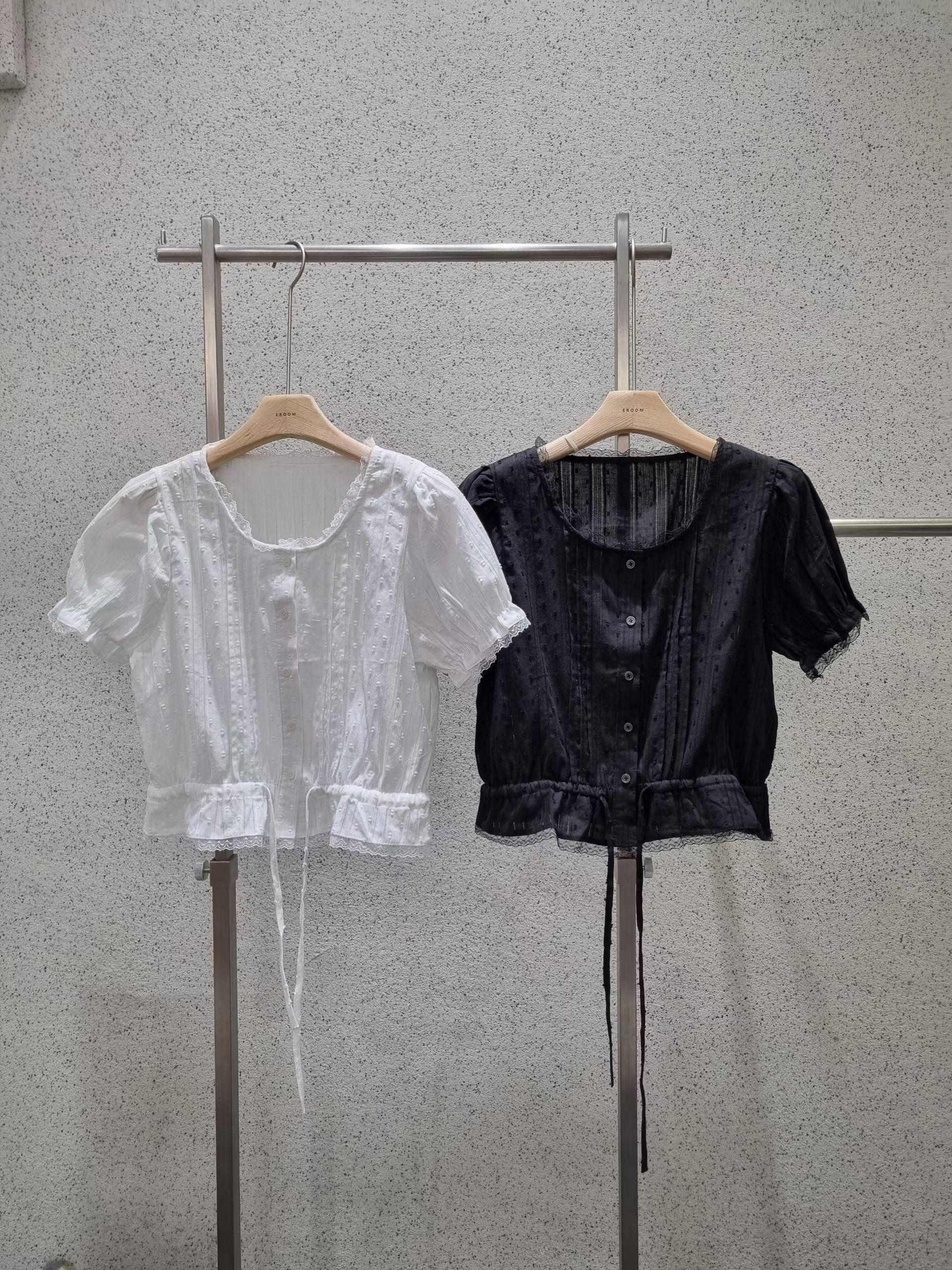 EROOM韓國東大門代購女裝新品熱賣休閑人氣26夏季襯衫蕾絲衫EROOM襯衫/蕾絲衫
