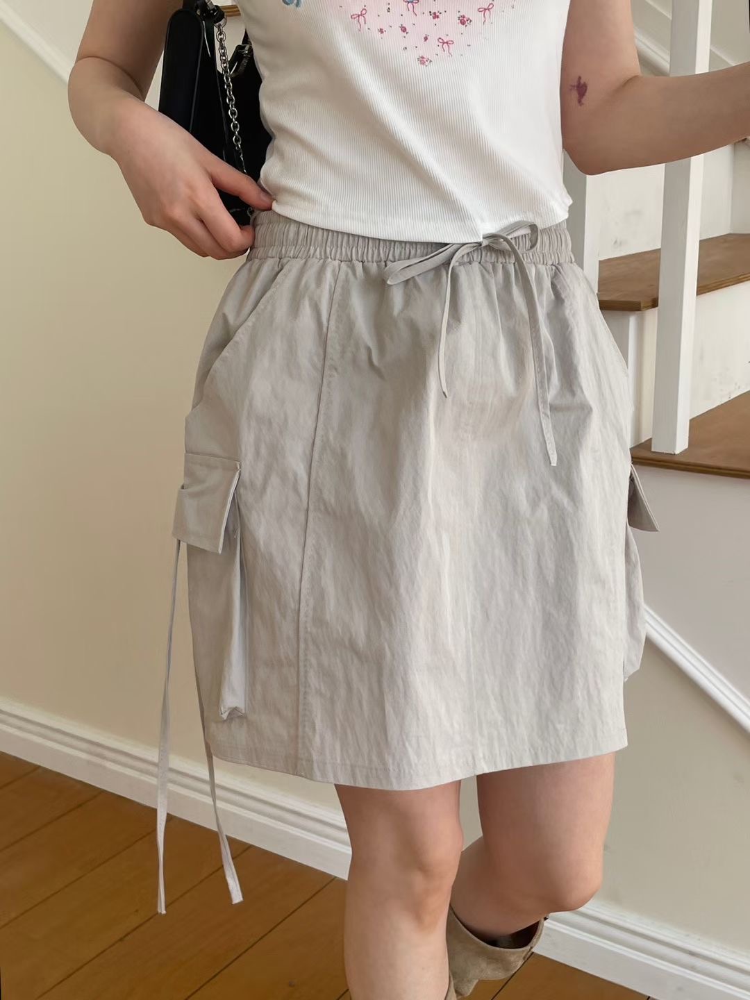 EROOM韓國直郵實拍女士新款時尚熱賣休閑26夏季半身裙中短裙EROOM半身裙/中短裙