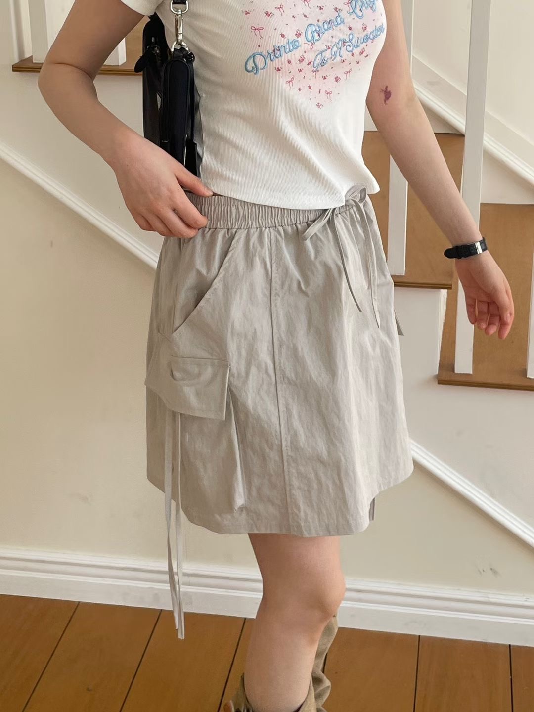 EROOM韓國直郵實拍女士新款時尚熱賣休閑26夏季半身裙中短裙EROOM半身裙/中短裙