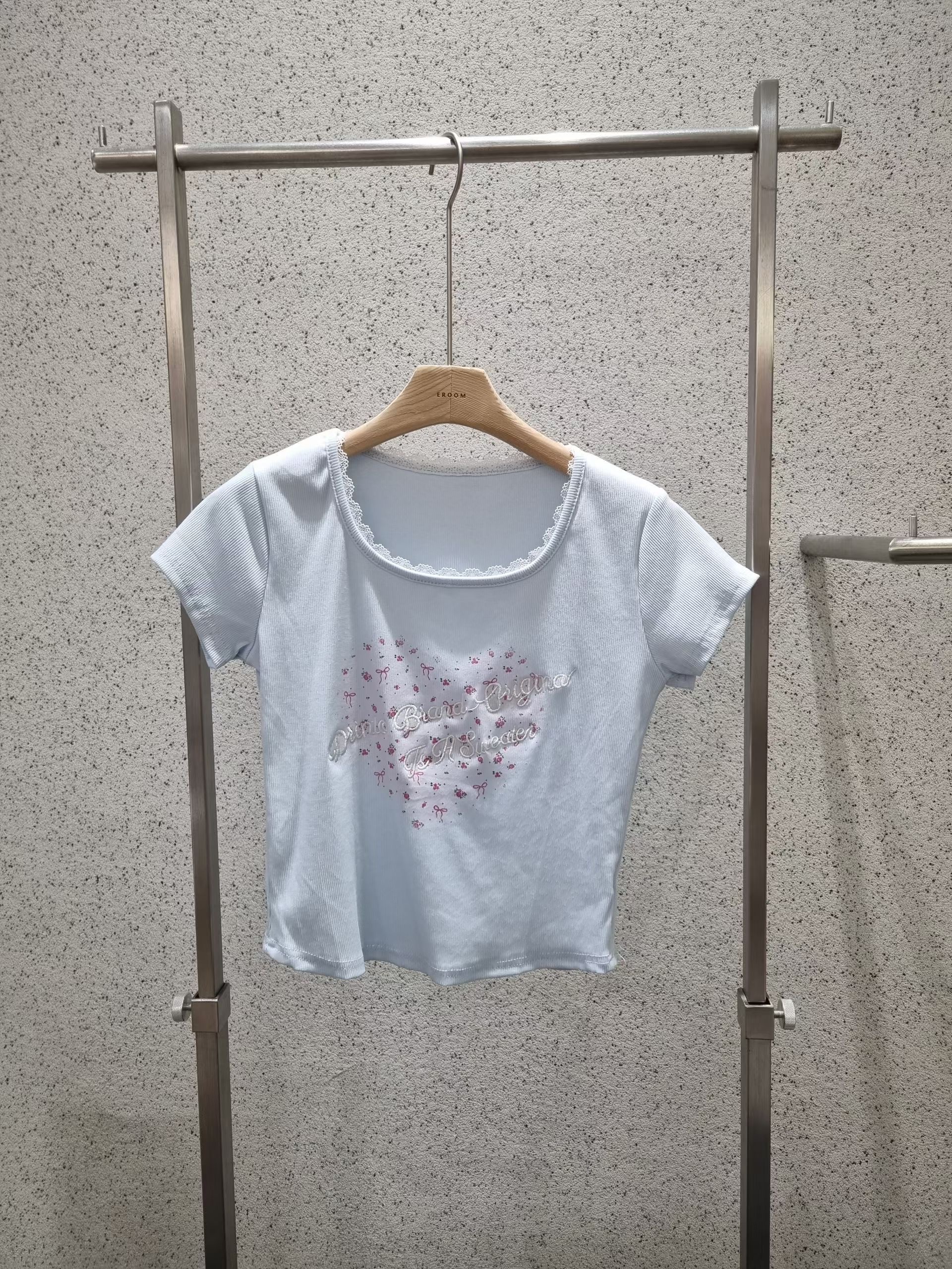 EROOM韓國代購女士新款推薦26夏季時尚熱賣人氣休閑T恤EROOMT恤圖色2