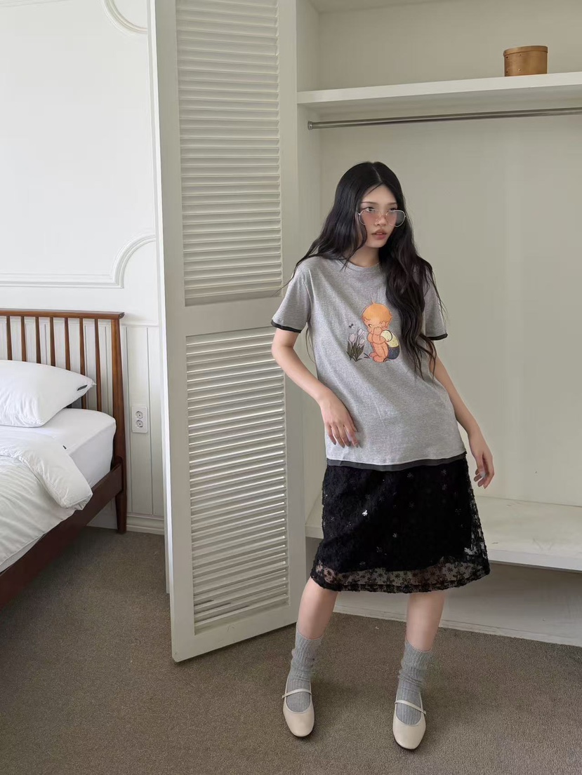 YES韓國直郵實拍女士新品人氣時尚熱賣休閑26夏季推薦T恤YEST恤