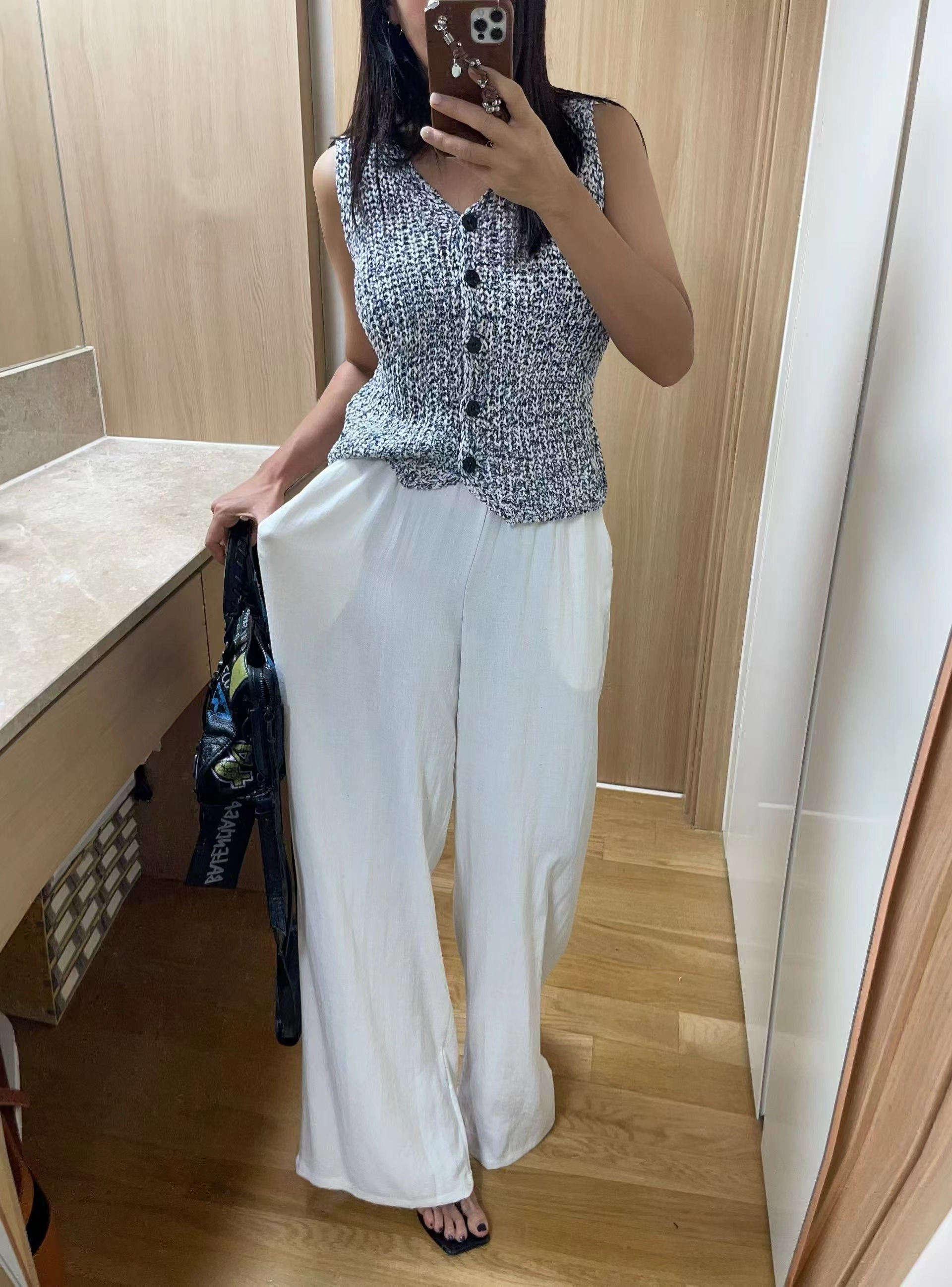 CELLONA東大門實拍韓國女士新品時尚休閑人氣推薦休閑褲褶皺CELLONA休閑褲