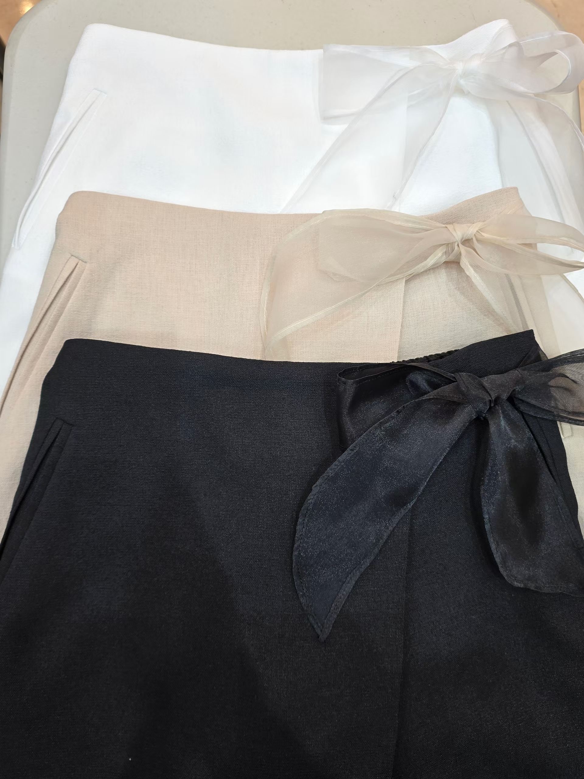 SOOMANCHAE-수만채-T韓國直郵實拍女裝新品26夏季裙褲裹身裙歐根紗SOOMANCHAE裙褲