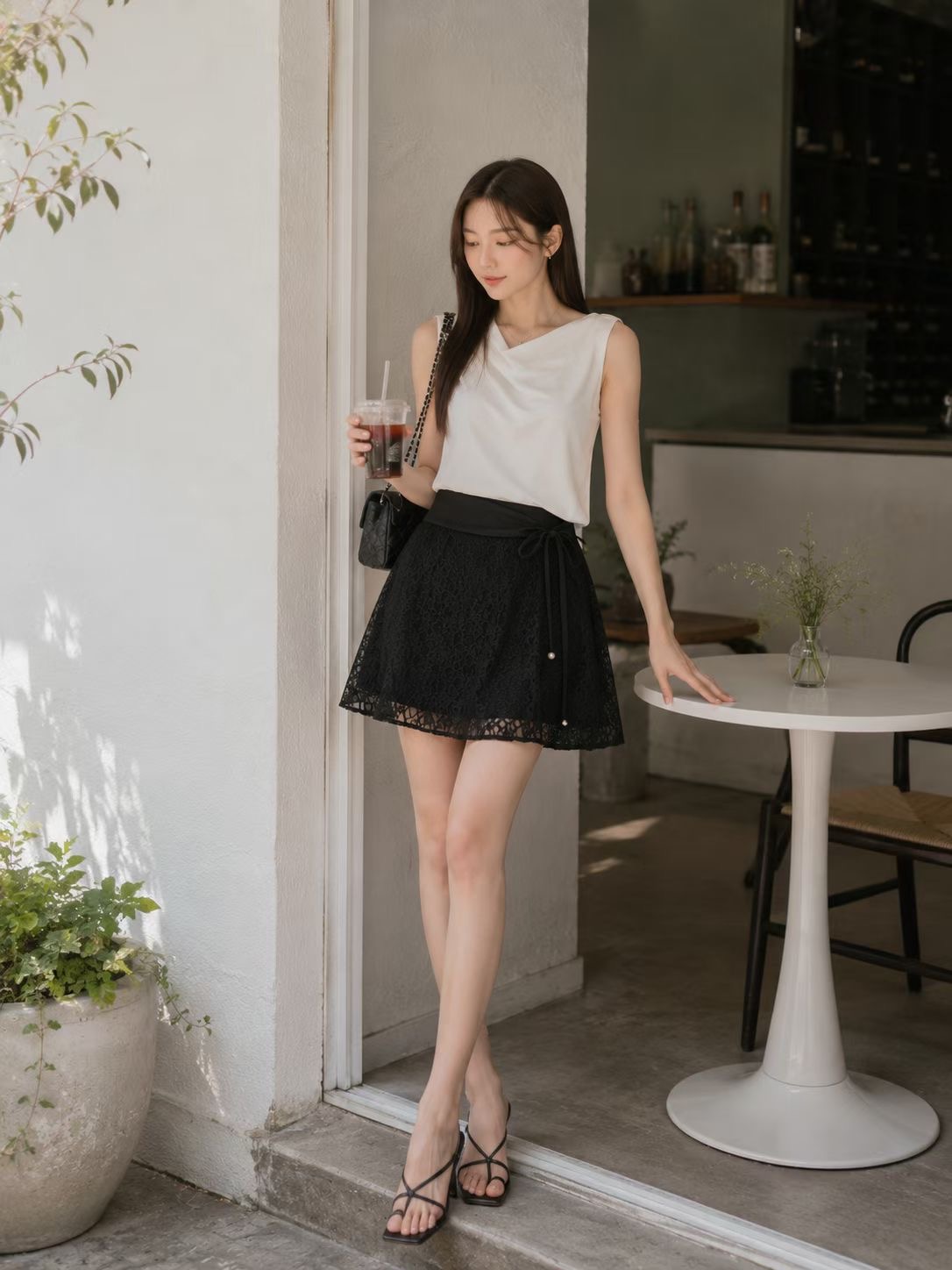 SOOMANCHAE-수만채-T韓國直郵實拍女裝新品推薦26夏季短裙SOOMANCHAE短裙