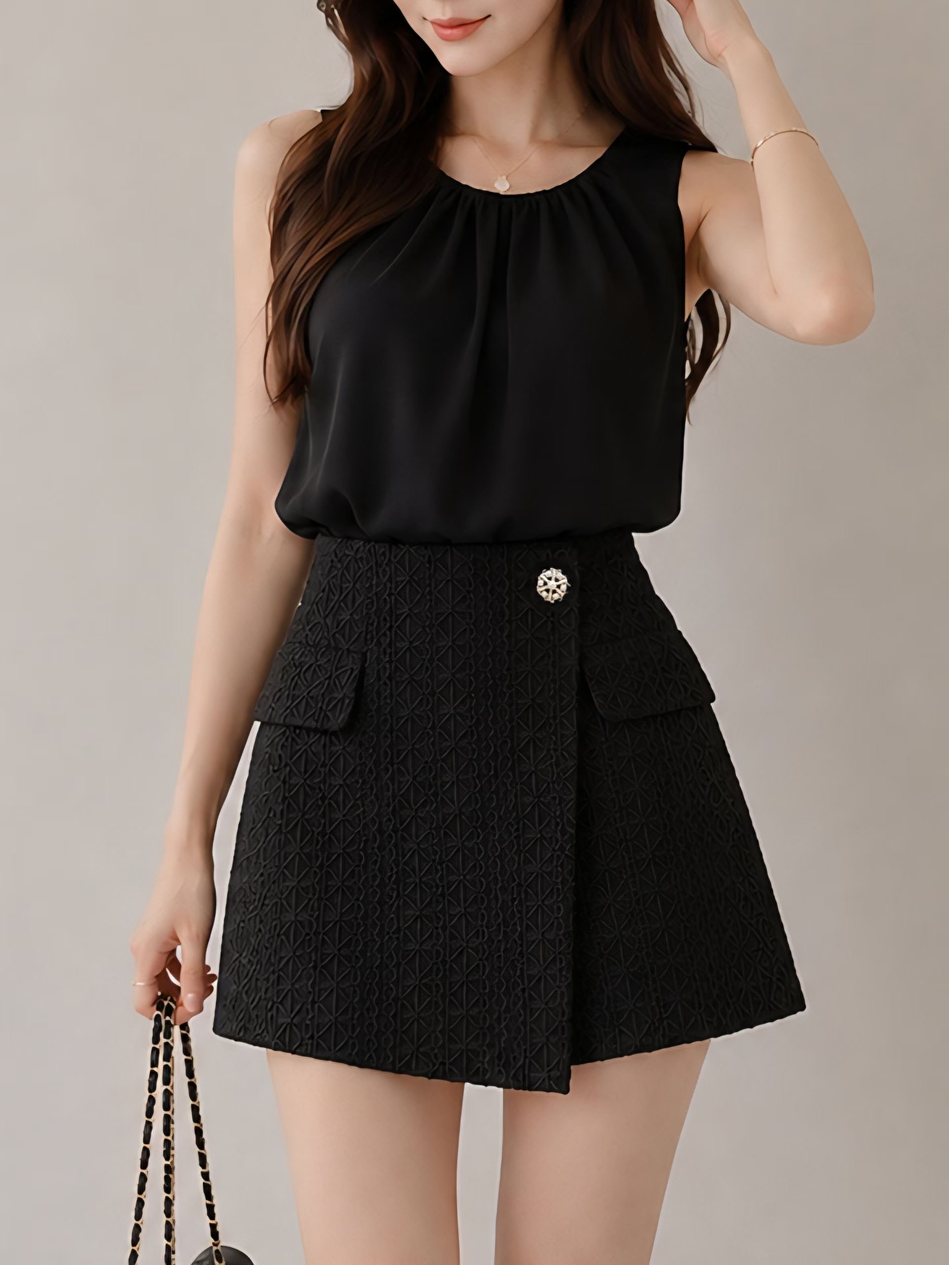 SOOMANCHAE-수만채-T韓國東大門直郵女裝新品26夏季裙褲SOOMANCHAE裙褲