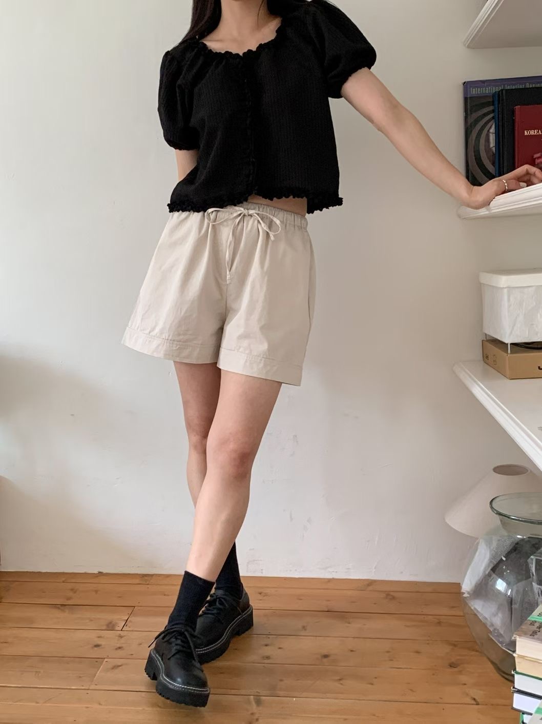 SISO韓國直郵實拍女裝新款時尚熱賣人氣26夏季休閑推薦短褲SISO短褲