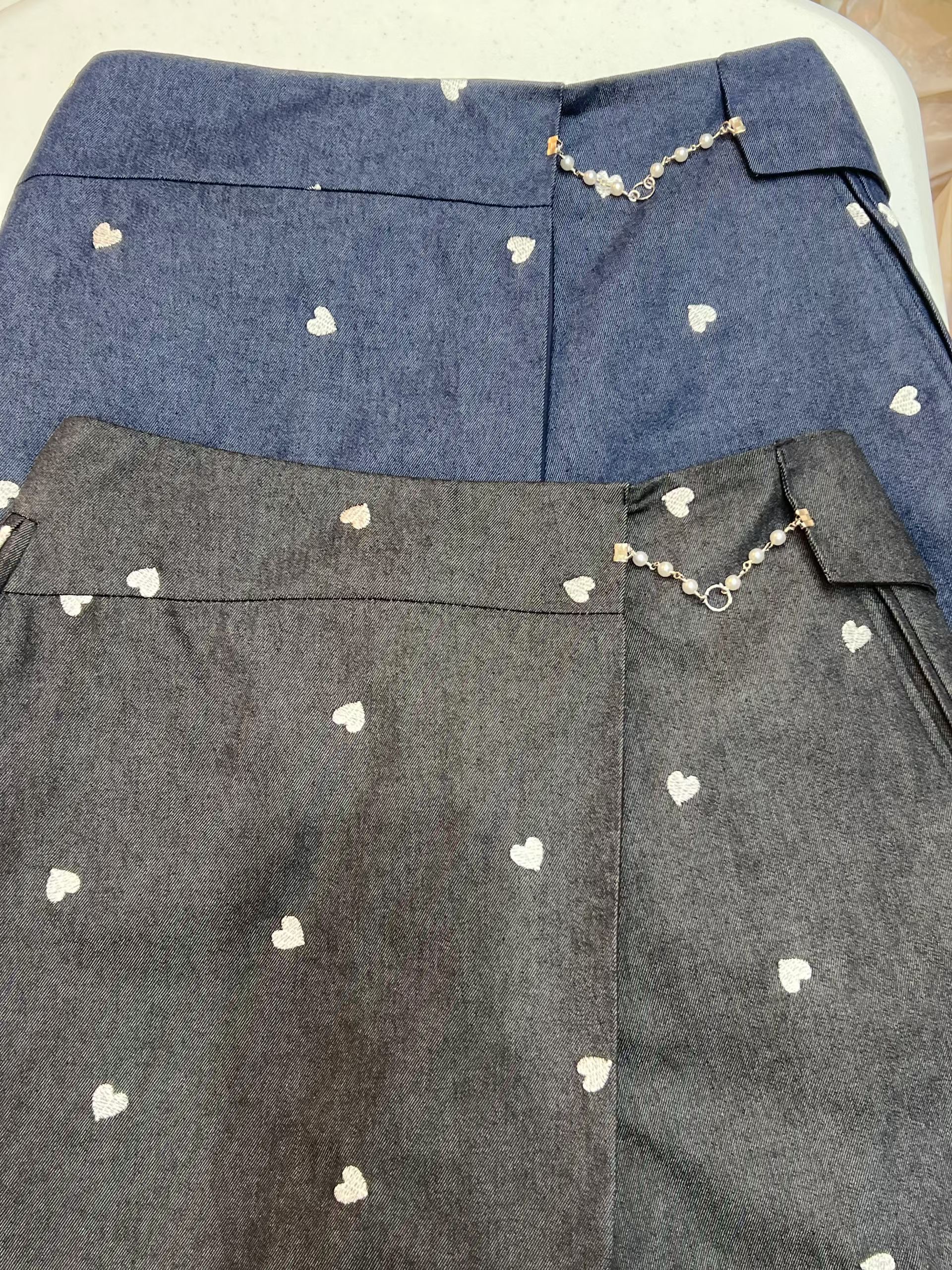 SOOMANCHAE-수만채-T韓國東大門代購女裝新款休閑裙褲刺繡SOOMANCHAE裙褲