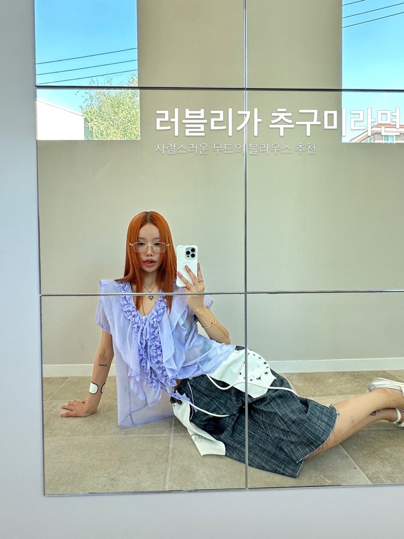 ZEROZERO東大門實拍韓國女士新品時尚人氣休閑襯衫蕾絲衫V領ZEROZERO襯衫/蕾絲衫