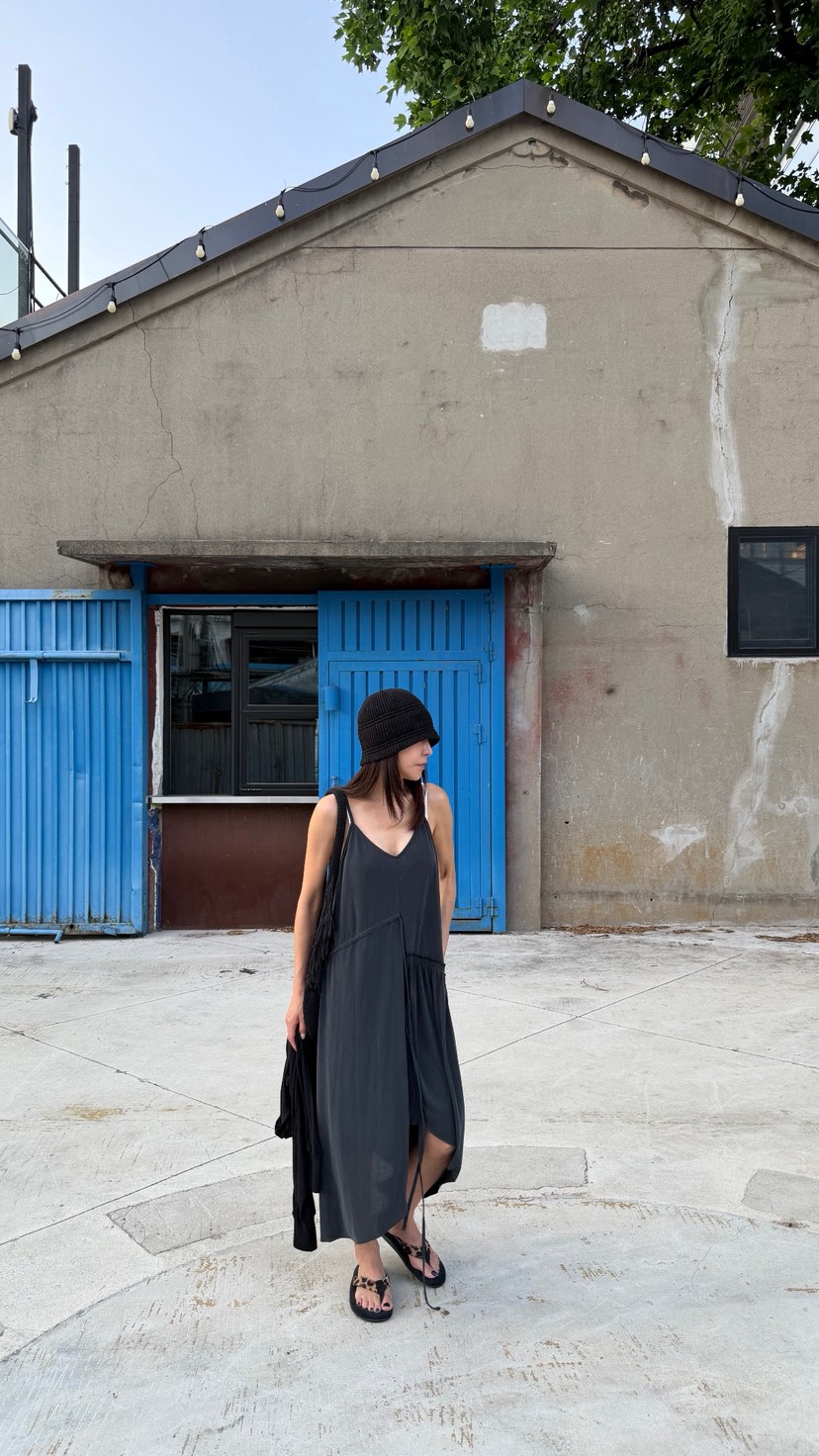 FRANC—L東大門實拍韓國女裝新款時尚26夏季連衣裙OPS褶皺FRANC連衣裙