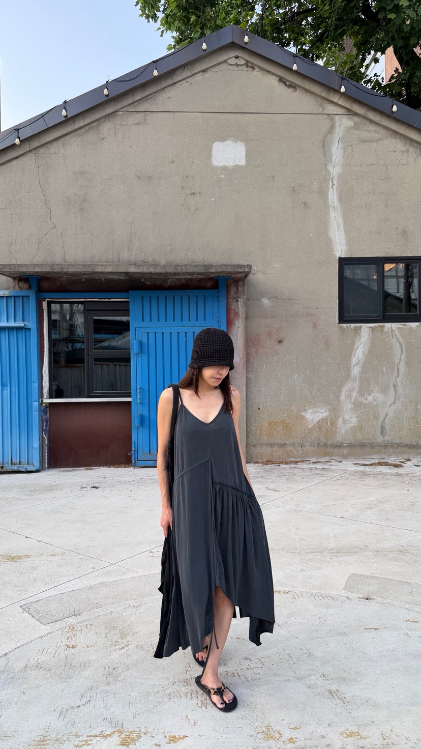 FRANC—L東大門實拍韓國女裝新款時尚26夏季連衣裙OPS褶皺FRANC連衣裙圖色1