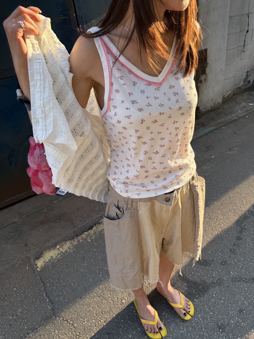 FRANC—L東大門實拍韓國女裝新品熱賣時尚人氣26夏季吊帶背心FRANC吊帶/背心