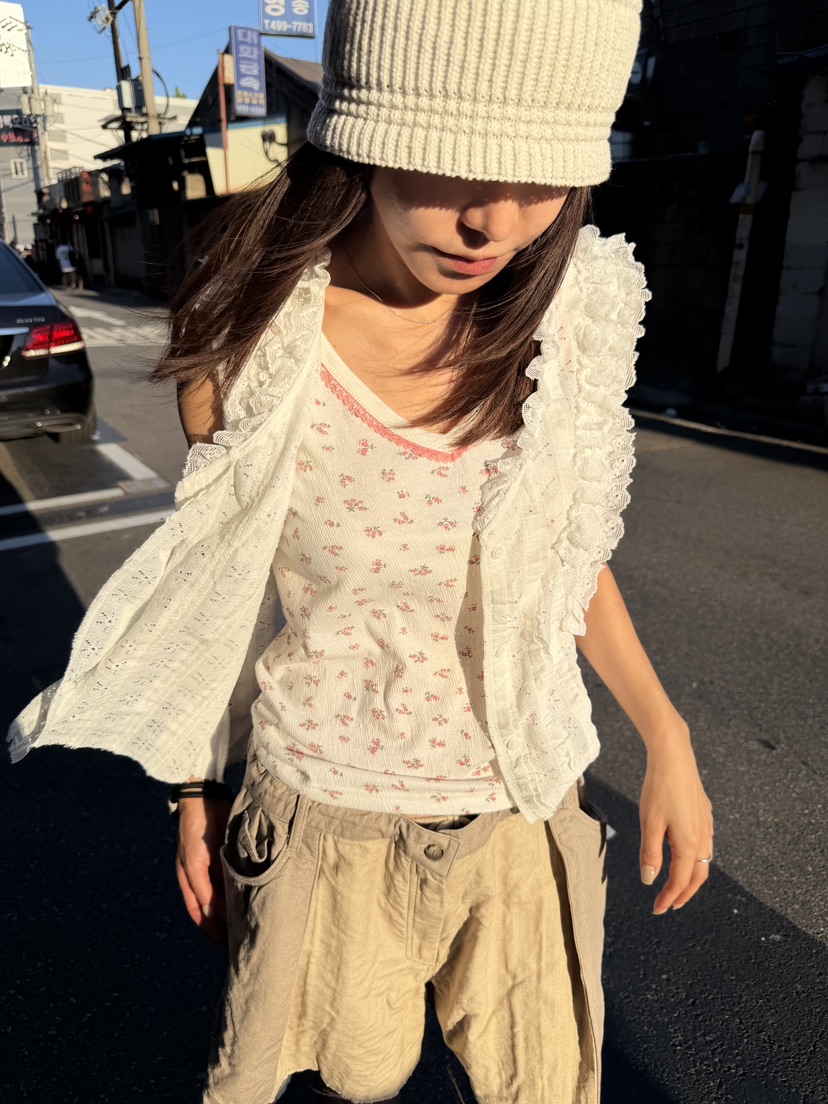 FRANC—L東大門實拍韓國女裝新品熱賣時尚人氣26夏季吊帶背心FRANC吊帶/背心