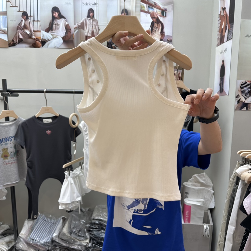 STICK WITH韓國東大門代購女裝新款推薦26夏季人氣吊帶背心STICK WITH吊帶/背心
