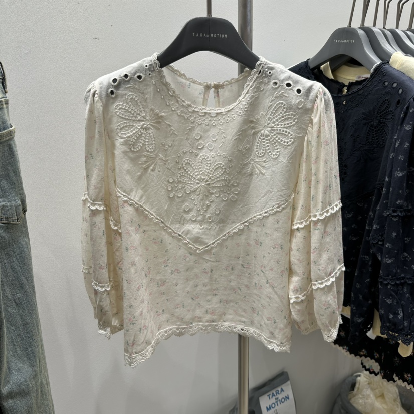 TARABY MOTION韓國東大門代購女士新品熱賣推薦襯衫蕾絲衫TARABY MOTION襯衫/蕾絲衫圖色1