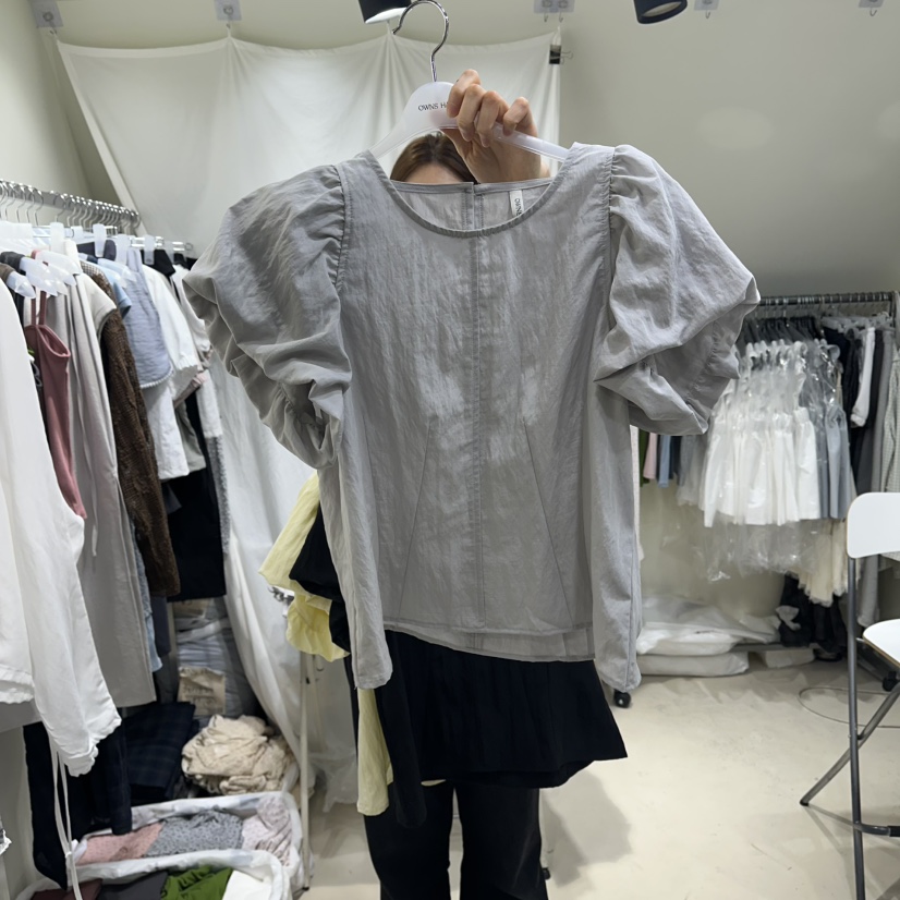 OWNS韓國直郵女士新款推薦休閑熱賣人氣26夏季襯衫蕾絲衫OWNS HAUS襯衫/蕾絲衫圖色2