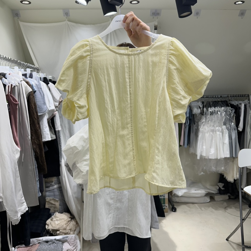 OWNS韓國直郵女士新款推薦休閑熱賣人氣26夏季襯衫蕾絲衫OWNS HAUS襯衫/蕾絲衫圖色3