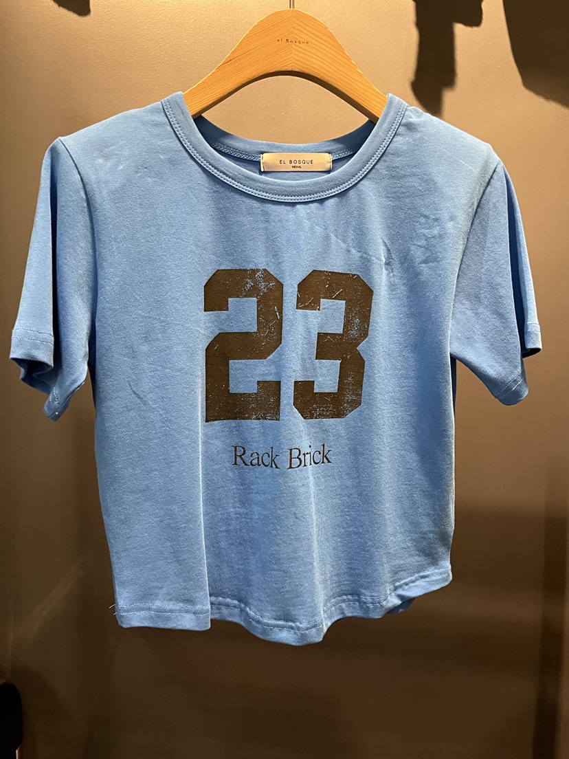 EL BOSQUE韓國東大門直郵女士新款26夏季人氣推薦T恤染色EL BOSQUET恤圖色3