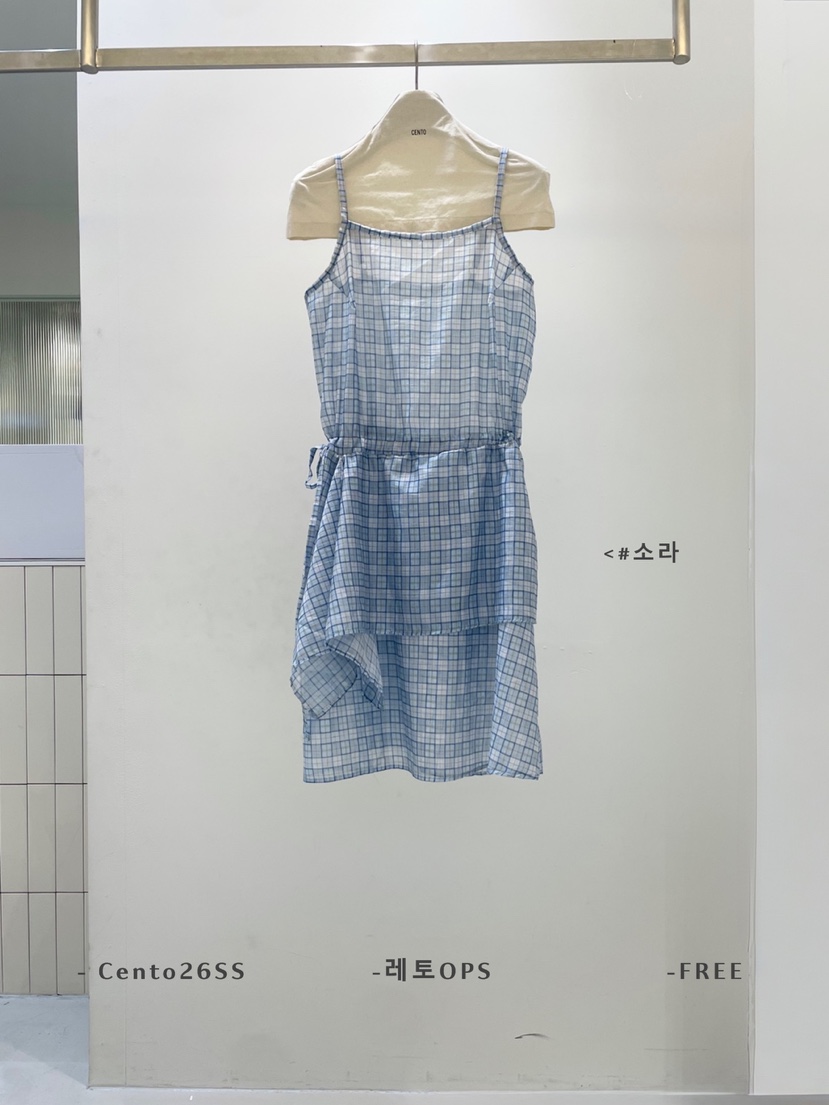 CENTO韓國直郵女士新品推薦熱賣休閑時尚26夏季連衣裙OPSCENTO連衣裙圖色3