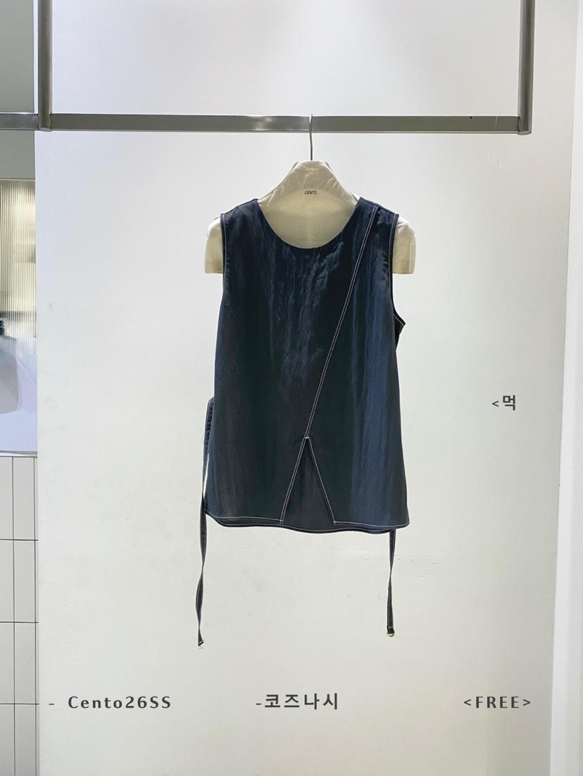 CENTO韓國直郵女裝新品熱賣休閑推薦人氣26夏季吊帶背心含腰繩CENTO吊帶/背心圖色3