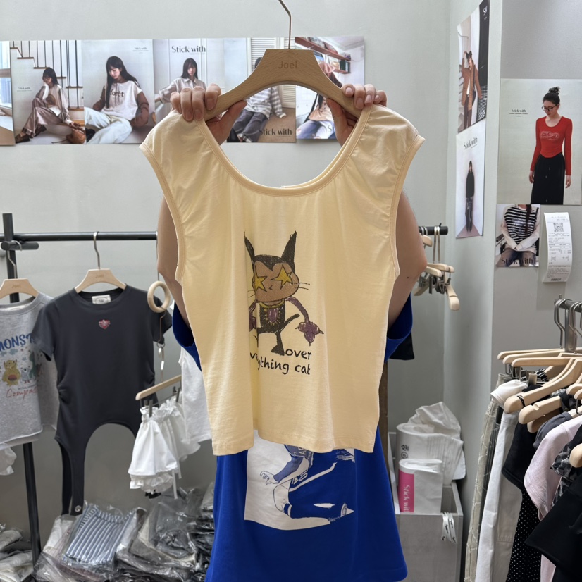 STICK WITH韓國直郵女裝新品推薦休閑時尚人氣吊帶背心無袖STICK WITH吊帶/背心圖色2