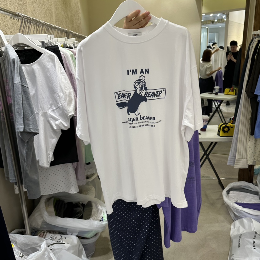 REFLAT韓國東大門直郵女士新款推薦人氣休閑時尚熱賣26夏季T恤REFLATT恤圖色3