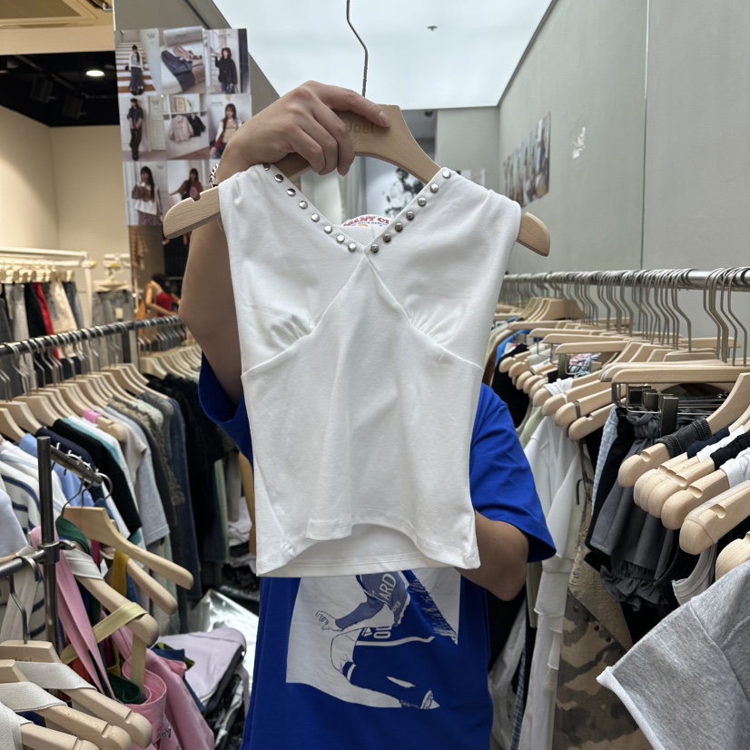 STICK WITH韓國東大門直郵女士新品人氣休閑熱賣吊帶背心STICK WITH吊帶/背心圖色1