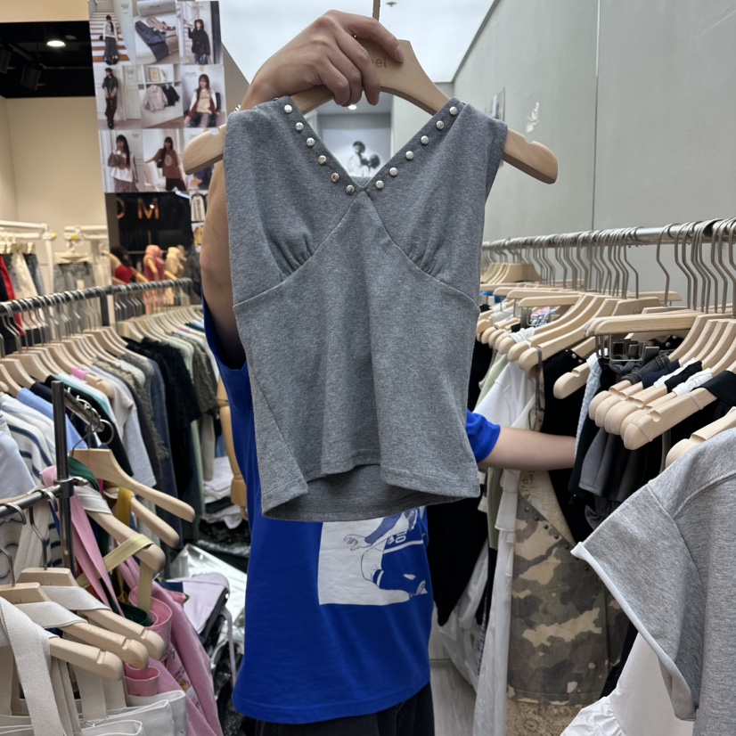STICK WITH韓國東大門直郵女士新品人氣休閑熱賣吊帶背心STICK WITH吊帶/背心圖色2