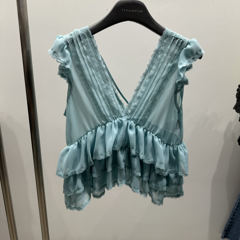 TARABY MOTION韓國直郵女士新款26夏季熱賣吊帶背心荷葉邊TARABY MOTION吊帶/背心圖色1