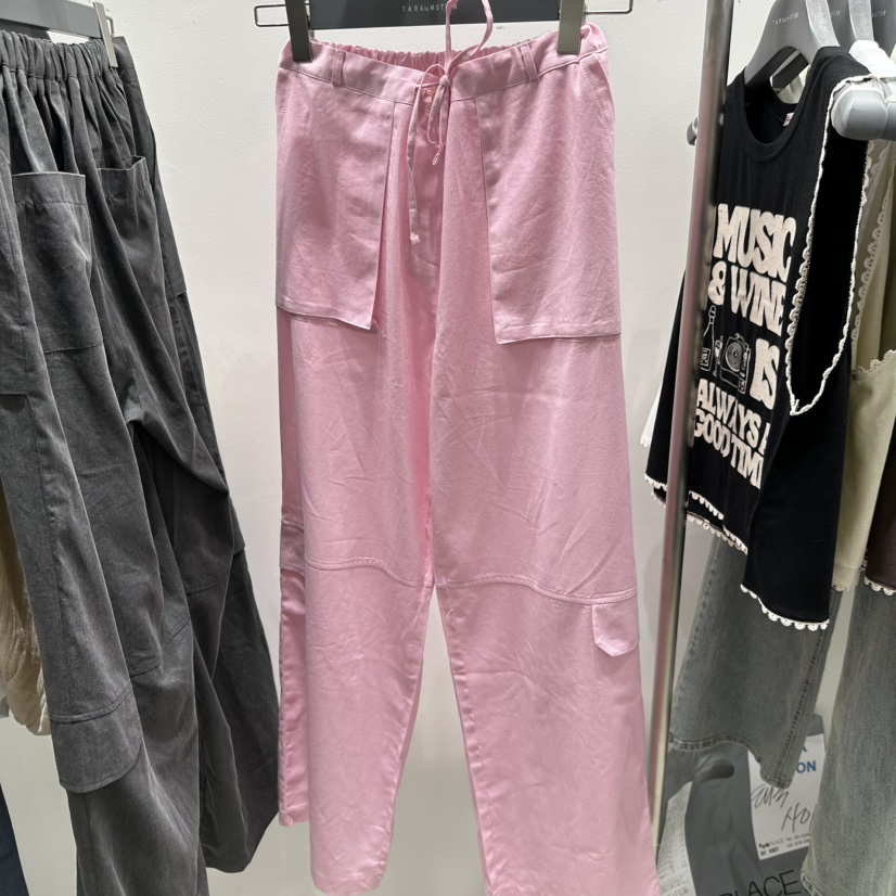 TARABY MOTION東大門實拍韓國女裝新品熱賣26夏季休閑褲口袋TARABY MOTION休閑褲圖色1