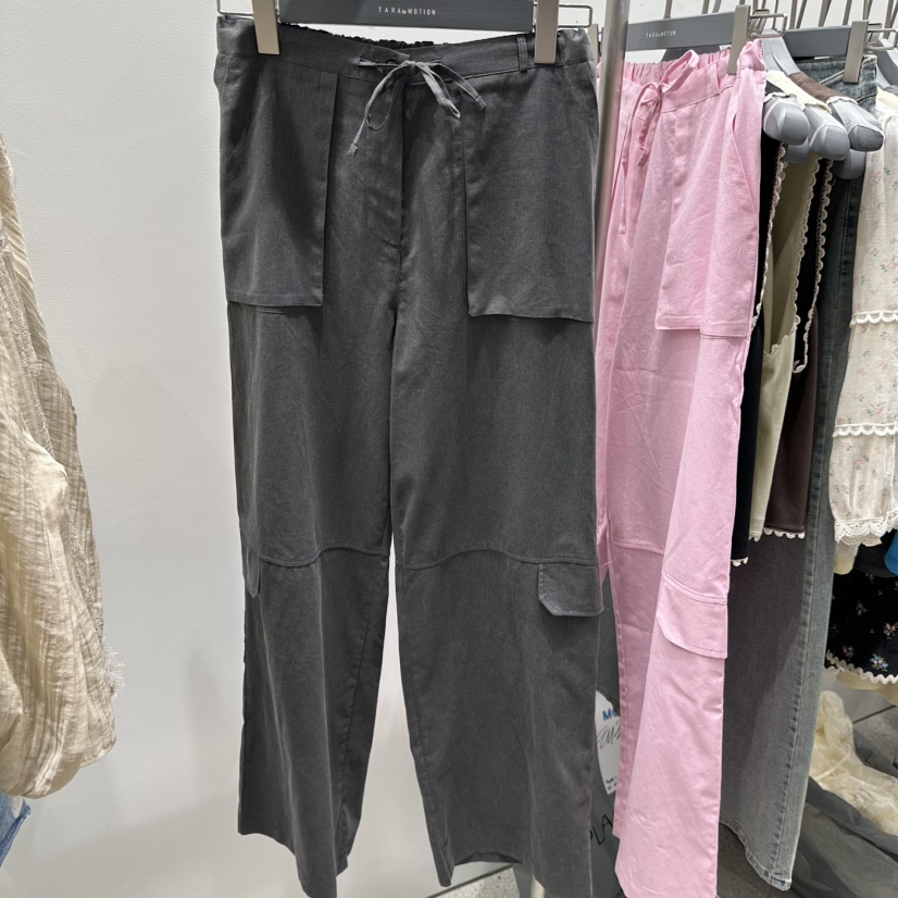 TARABY MOTION東大門實拍韓國女裝新品熱賣26夏季休閑褲口袋TARABY MOTION休閑褲圖色2