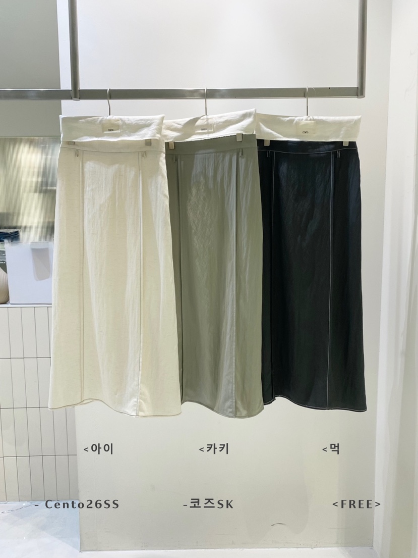 CENTO韓國直郵實拍女士新品休閑時尚推薦熱賣26夏季人氣長裙CENTO長裙