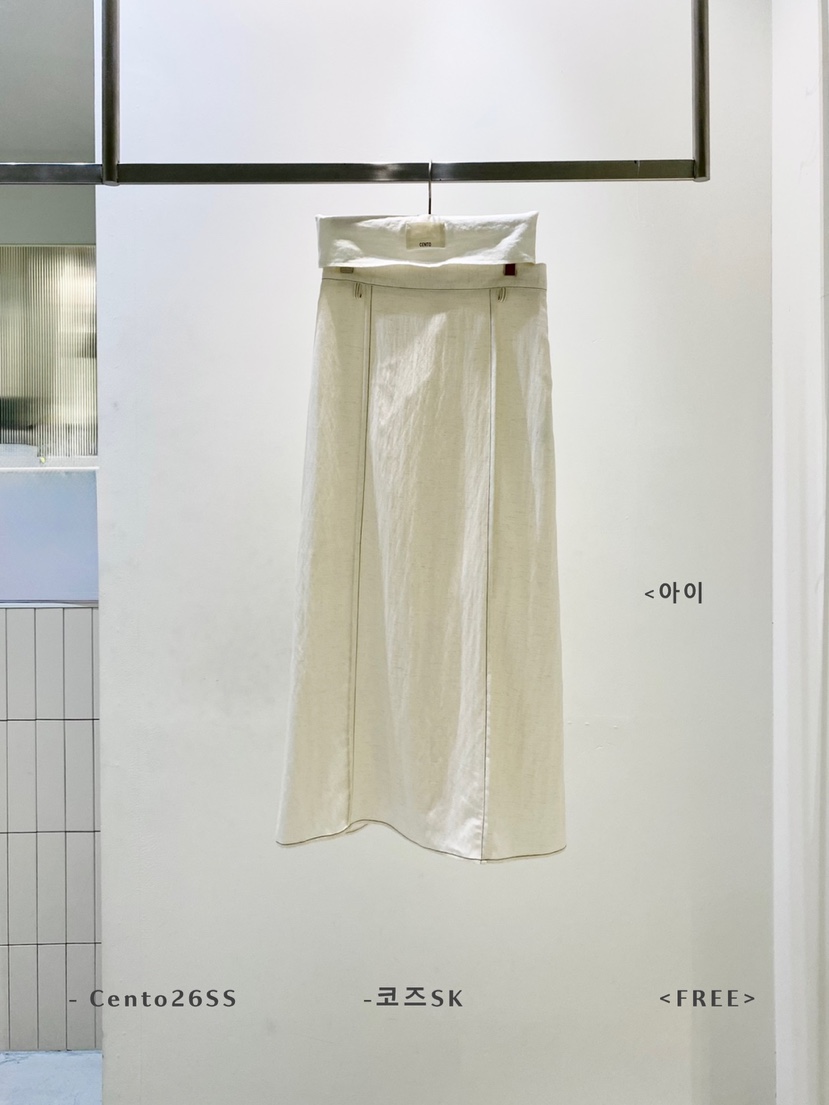 CENTO韓國直郵實拍女士新品休閑時尚推薦熱賣26夏季人氣長裙CENTO長裙圖色1