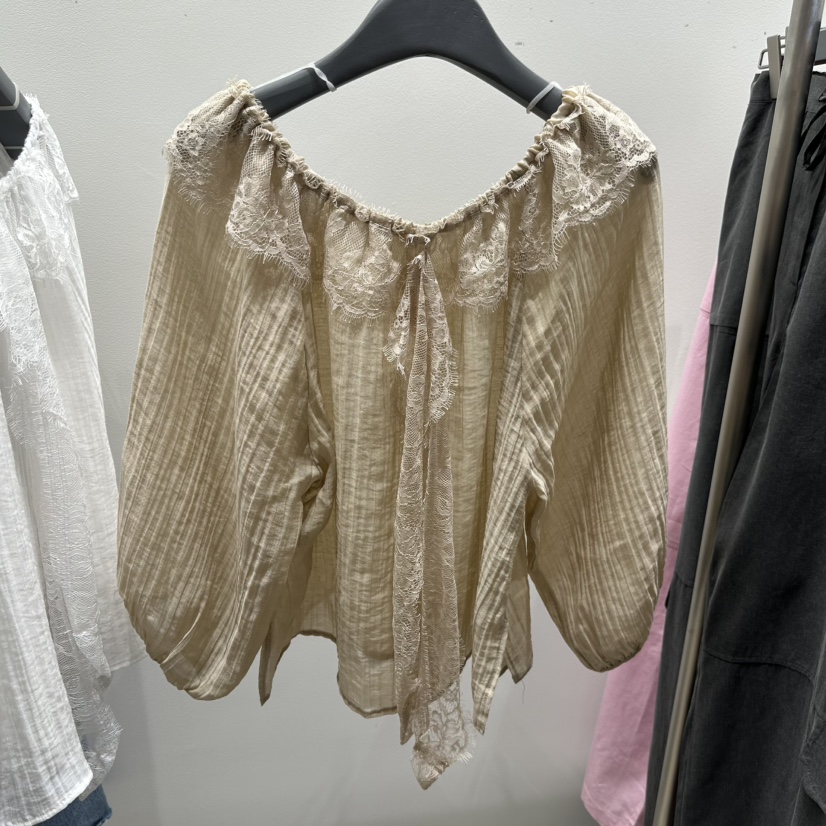 TARABY MOTION韓國直郵女士新品時尚推薦休閑襯衫蕾絲衫TARABY MOTION襯衫/蕾絲衫