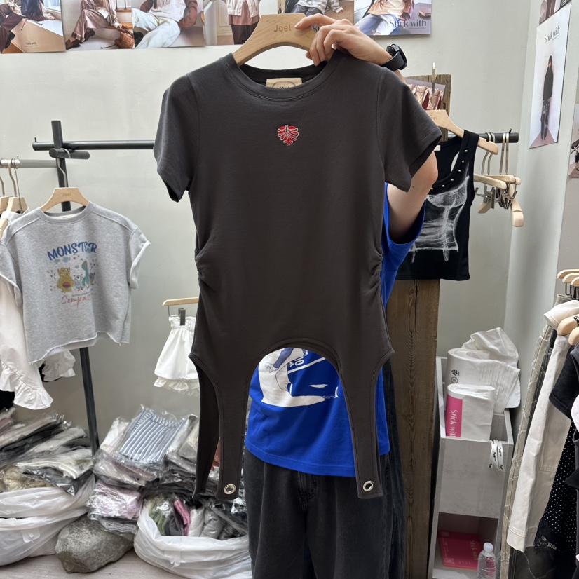 STICK WITH韓國直郵實拍女裝新款休閑推薦26夏季熱賣T恤STICK WITHT恤圖色3