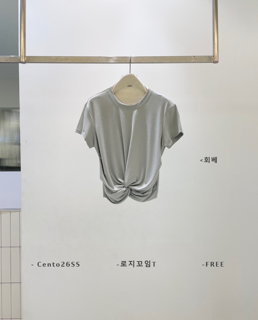CENTO韓國直郵實拍女士新品推薦休閑26夏季時尚人氣熱賣T恤CENTOT恤圖色1