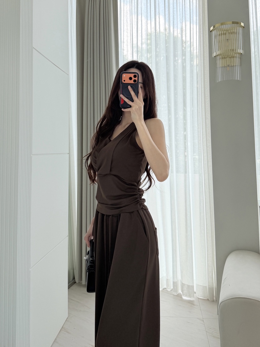 CLOTH韓國直郵實拍女士新款人氣時尚熱賣休閑26夏季套裝無袖CLOTH套裝