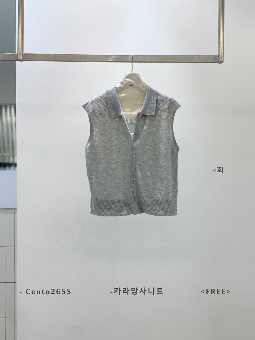 CENTO韓國代購女裝新品人氣休閑26夏季推薦熱賣針織衫網眼CENTO針織衫圖色4