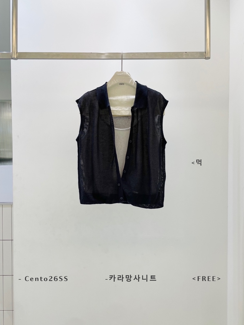 CENTO韓國代購女裝新品人氣休閑26夏季推薦熱賣針織衫網眼CENTO針織衫圖色5
