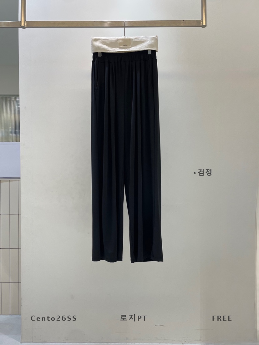 CENTO韓國直郵女裝新品休閑推薦人氣熱賣時尚26夏季休閑褲CENTO休閑褲圖色3黑色