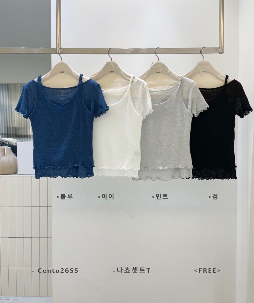 CENTO韓國直郵女裝新款人氣時尚推薦熱賣26夏季休閑T恤CENTOT恤