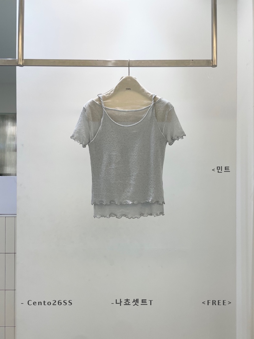 CENTO韓國直郵女裝新款人氣時尚推薦熱賣26夏季休閑T恤CENTOT恤圖色2