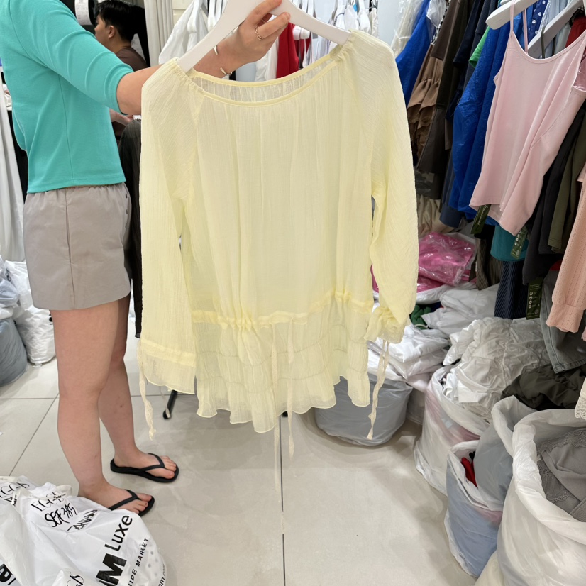 EGG IS韓國東大門直郵女裝新款時尚休閑襯衫蕾絲衫不含腰帶EGG IS襯衫/蕾絲衫圖色3