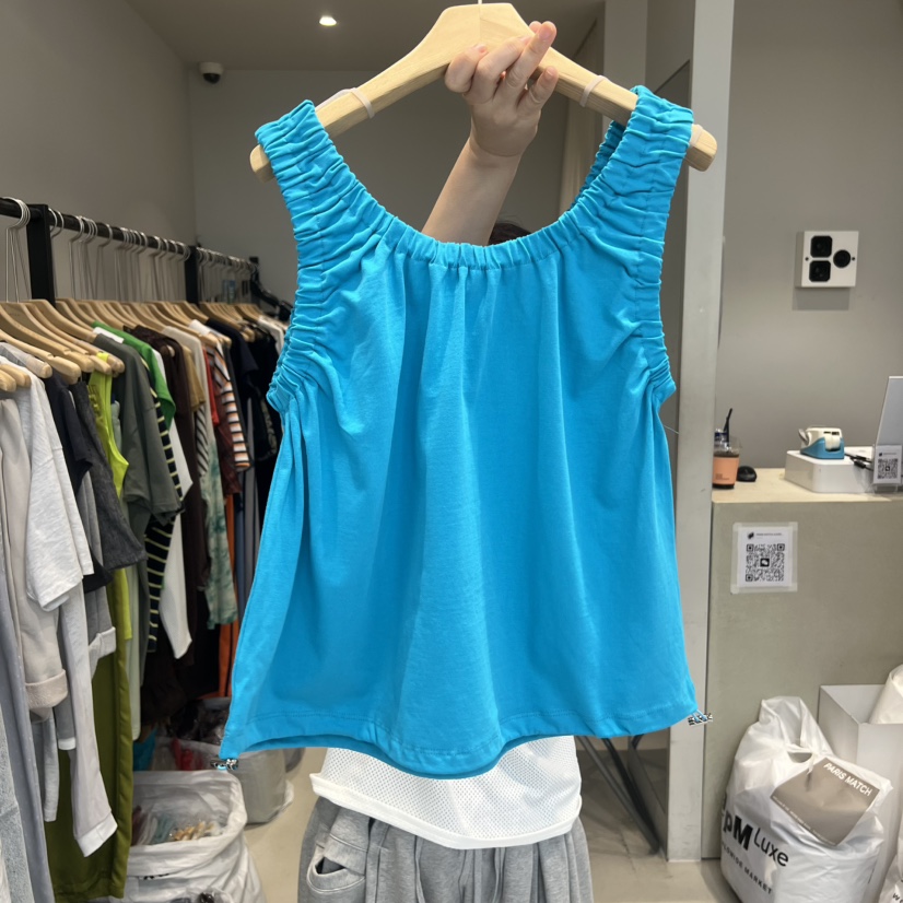 PARIS MATCH韓國直郵實拍女裝新款人氣26夏季休閑吊帶背心PARIS MATCH吊帶/背心